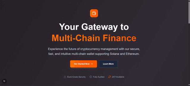 Multi-Chain Crypto Wallet (Solana & Ethereum)