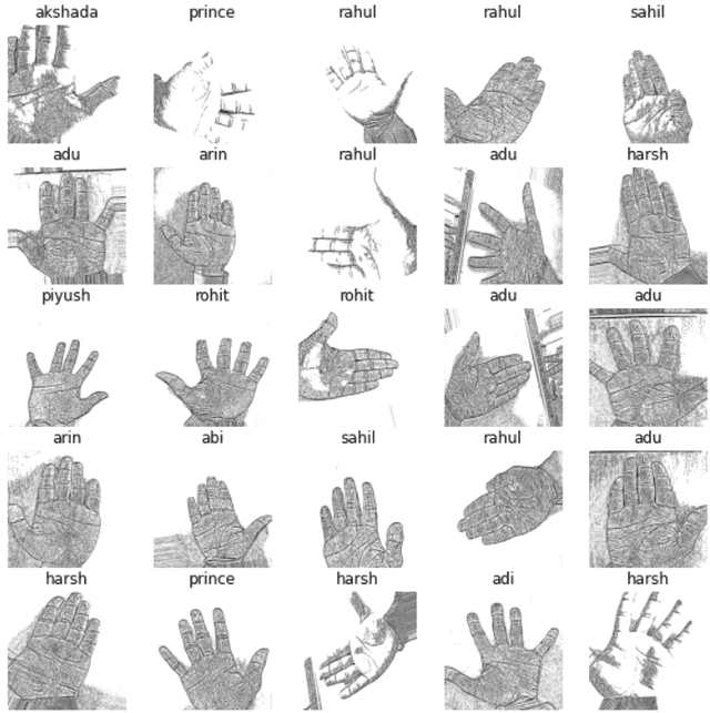 Palm Print Detection
